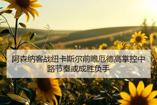 阿森纳客战纽卡斯尔前瞻厄德高掌控中路节奏或成胜负手